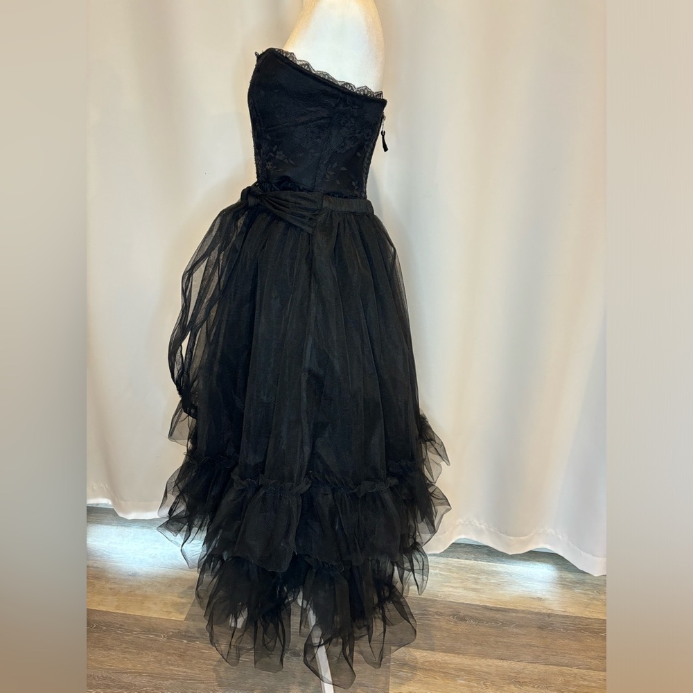 Black strapless dress Anthropologie size small
